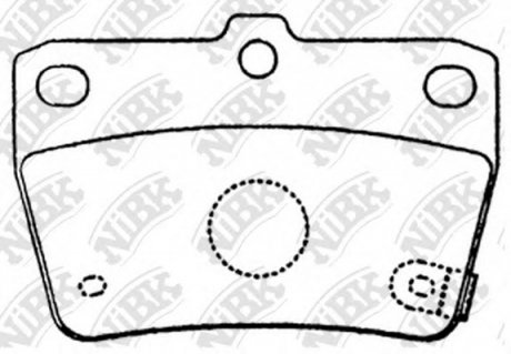 КОЛОДКИ ГАЛЬМ. NIBK PN1424 (фото 1)