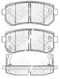 Тормозные колодки дисковые NIBK PN0436 (фото 1)
