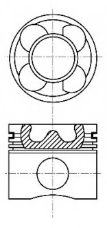 Поршень NURAL 87-126000-10 (фото 1)