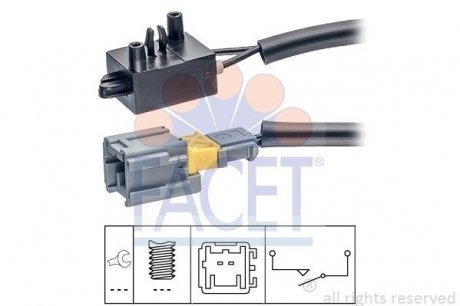Выключатель, привод сцепления (Tempomat), Выключатель, привод сцепления (управление двигателем) FACET 7.1210 (фото 1)