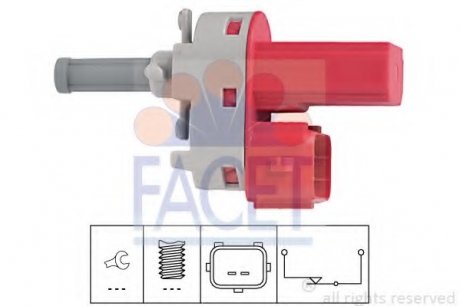 Выключатель, привод сцепления (Tempomat), Выключатель, привод сцепления (управление двигателем) FACET 7.1171 (фото 1)