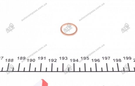 Уплотнительное кольцо, резьбовая пр, Уплотнительное кольцо Elring 114.600 (фото 1)
