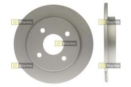 Диск тормозной окрашенный (антикорозионная обработка) STARLINE PB 1276C (фото 1)