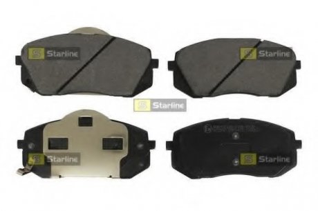 Комплект тормозных колодок, дисковый тормоз STARLINE BD S544 (фото 1)