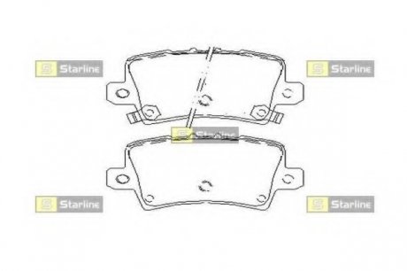 Гальмівні колодки дискові STARLINE BD S517 (фото 1)
