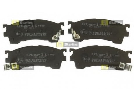 Комплект тормозных колодок, дисковый тормоз STARLINE BD S067 (фото 1)