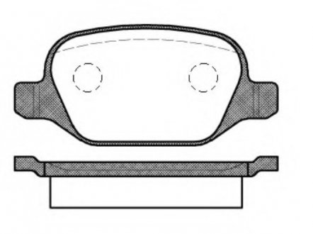 Комплект тормозных колодок, дисковый тормоз ROADHOUSE 2727.10 (фото 1)