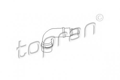 Шланг, воздухоотвод крышки головки цилиндра TOPRAN 111 158 (фото 1)
