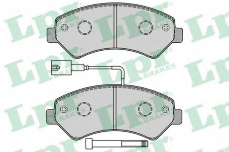 Колодки гальм перед Ducato, Jumper 1.7t 06> SAMKO 5SP1288 (фото 1)