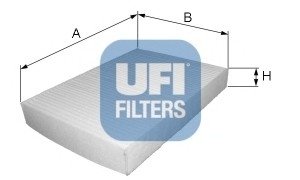 Фильтр, воздух во внутренном пространстве UFI 53.014.00 (фото 1)