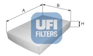 Фильтр, воздух во внутренном пространстве UFI 53.147.00 (фото 1)