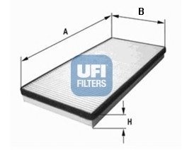 Фільтр, повітря у внутрішній простір UFI 53.222.00 (фото 1)