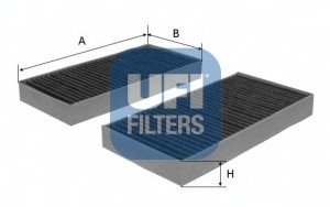 Фільтр салону вугільний UFI 54.172.00 (фото 1)