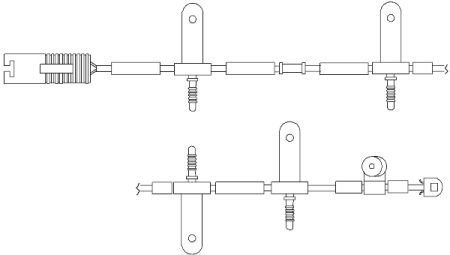 Датчик износа дисковых тормозных колодок QUICKBRAKE WS0217A (фото 1)