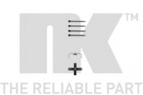 Комплектуючі, колодки дискового тормоза NK 7999266 (фото 1)