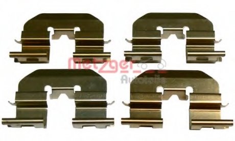 Комплектующие, колодки дискового тормоза METZGER 109-1780 (фото 1)