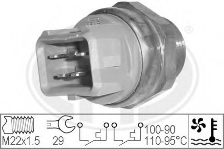 Термовмикач вентилятора радіатора Ford ERA 330211 (фото 1)