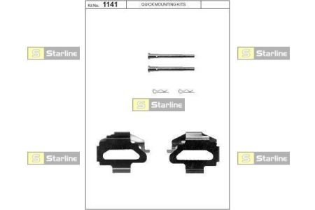 Ремонтный комплект тормозных колодок STARLINE BD PR42 (фото 1)