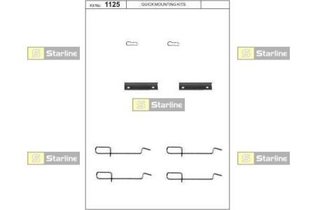 Ремонтный комплект тормозных колодок STARLINE BD PR26 (фото 1)