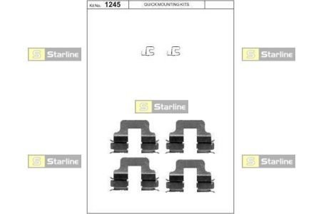 Ремонтный комплект тормозных колодок STARLINE BD PR07 (фото 1)