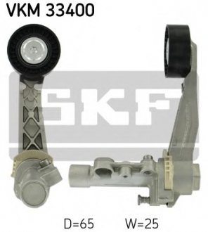 Натяжной ролик, поликлиновой ремінь SKF VKM 33400 (фото 1)