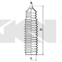 Ремонтний комплект пильника кермової рейки, з елементами монтажу GKN/Spidan 83600 (фото 1)