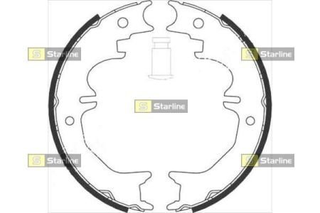 Тормозные колодки барабанные, к-кт. STARLINE BC 08850 (фото 1)