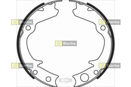 Тормозные колодки барабанные, к-кт. STARLINE BC 08360 (фото 1)