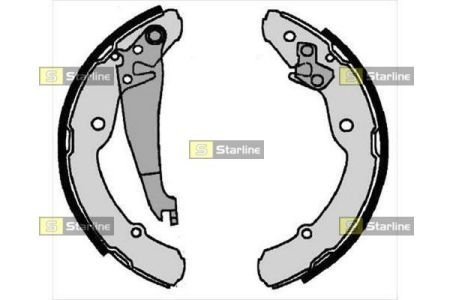 Тормозные колодки барабанные, к-кт. STARLINE BC 07300 (фото 1)