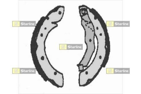 Тормозные колодки барабанные, к-кт. STARLINE BC 07135 (фото 1)