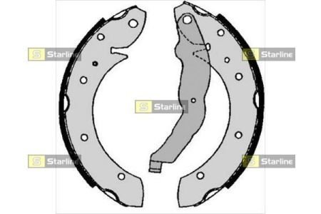 Тормозные колодки барабанные, к-кт. STARLINE BC 06860 (фото 1)