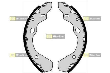 Тормозные колодки барабанные, к-кт. STARLINE BC 05800 (фото 1)