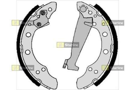 Тормозные колодки барабанные, к-кт. STARLINE BC 05730 (фото 1)