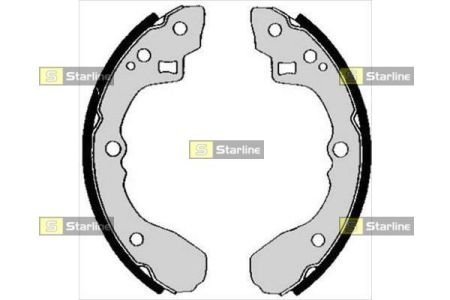 Тормозные колодки барабанные, к-кт. STARLINE BC 04840 (фото 1)