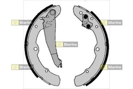 Тормозные колодки барабанные, к-кт. STARLINE BC 00150 (фото 1)