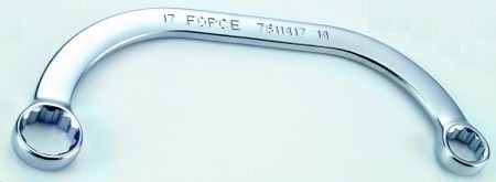 Ключ накидной С-обр.17х19мм (шт.) FORCE 7611719 (фото 1)