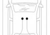 Трос ручного тормоза зад. kangoo 97-08 пр. (600kg) (1421/1075) COFLE 11.6676 (фото 2)