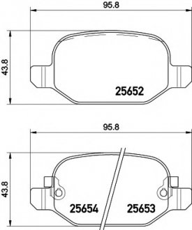 Колодки тормозные дисковые, к-кт. TEXTAR 2565201 (фото 1)