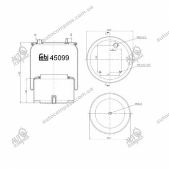 Кожух пневматической рессоры Febi 45099 (фото 1)