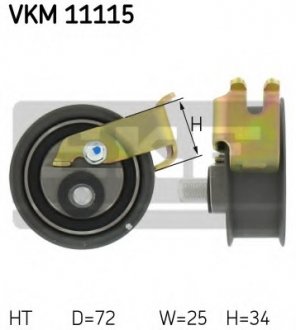 Натяжний ролик, ремінь ГРМ SKF VKM 11115 (фото 1)