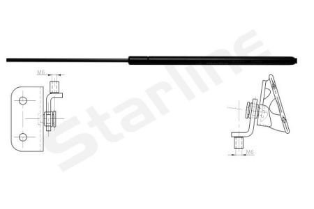 Амортизатор багажника STARLINE 32.52.801 (фото 1)