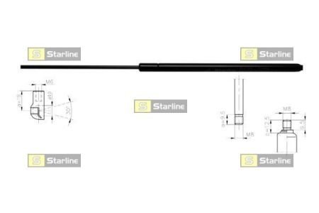 Амортизатор багажника БМВ 7 (е38) STARLINE 14.18.810 (фото 1)