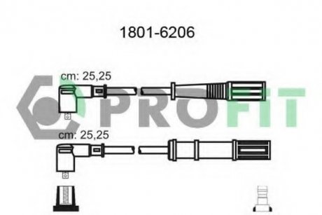 Високовольтні кабелі PROFIT 1801-6206 (фото 1)