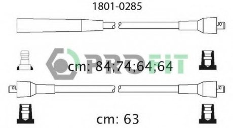 Високовольтні кабелі PROFIT 1801-0285 (фото 1)