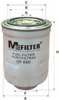 Топливный фильтр MFILTER DF 690 (фото 1)