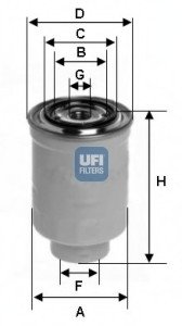 Топливный фильтр UFI 24.366.00 (фото 1)