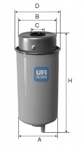 Фільтр паливний UFI 24.432.00 (фото 1)