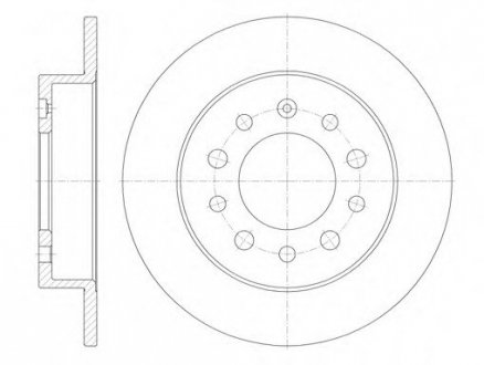 Гальмівний диск ROADHOUSE 6762.00