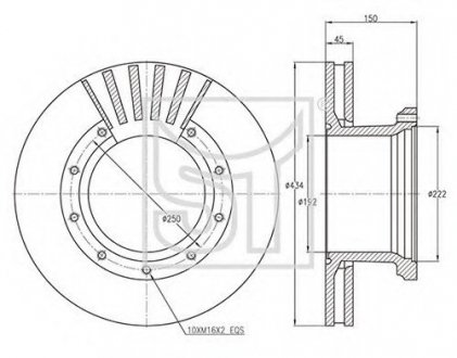 Диск гальмівний TEMPLIN 03.110.4200.380