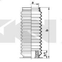 Пыльник рулевого механизма GKN/Spidan 83858 (фото 1)